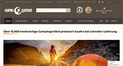 Desktop Screenshot of camping-kaufhaus.com