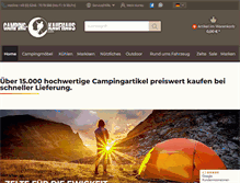 Tablet Screenshot of camping-kaufhaus.com